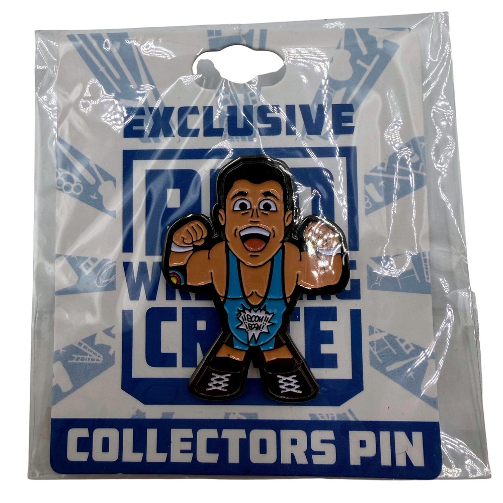 Pro Wrestling Crate Colt Cabana Boom Boom Enamel Collectors Pin Exclusive NEW